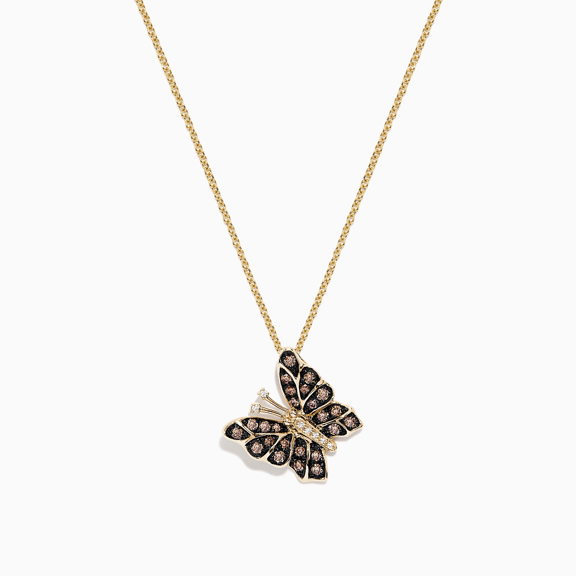 Butterfly Necklace For Girls,Women,(Stylish Gold Chain Plated Black Butterfly  Pendant Necklace